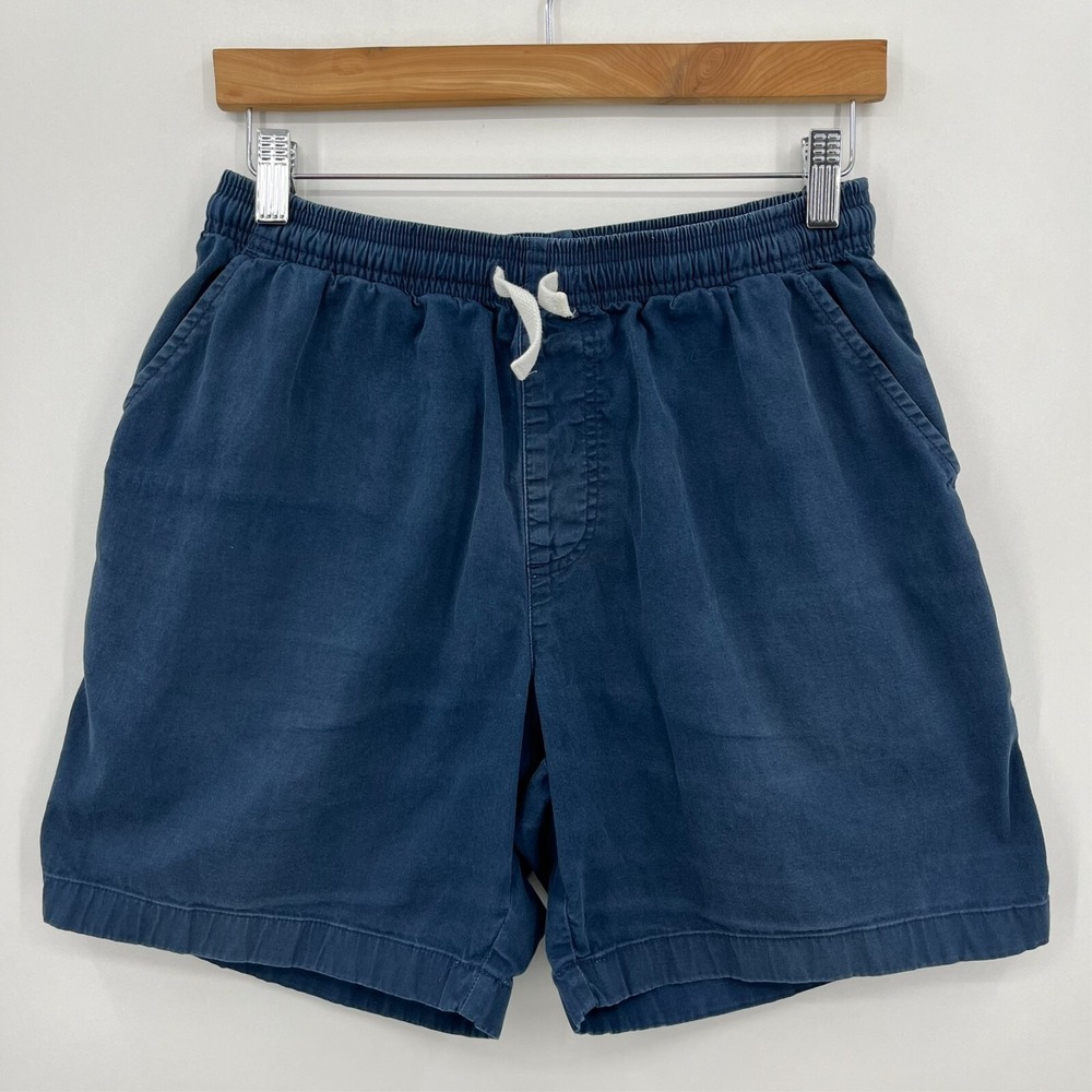 Chubbies Chino Shorts Men's S Navy Blue Drawstring Pockets 7" Inseam‎ Solid